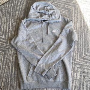 Gray Nike hoodie